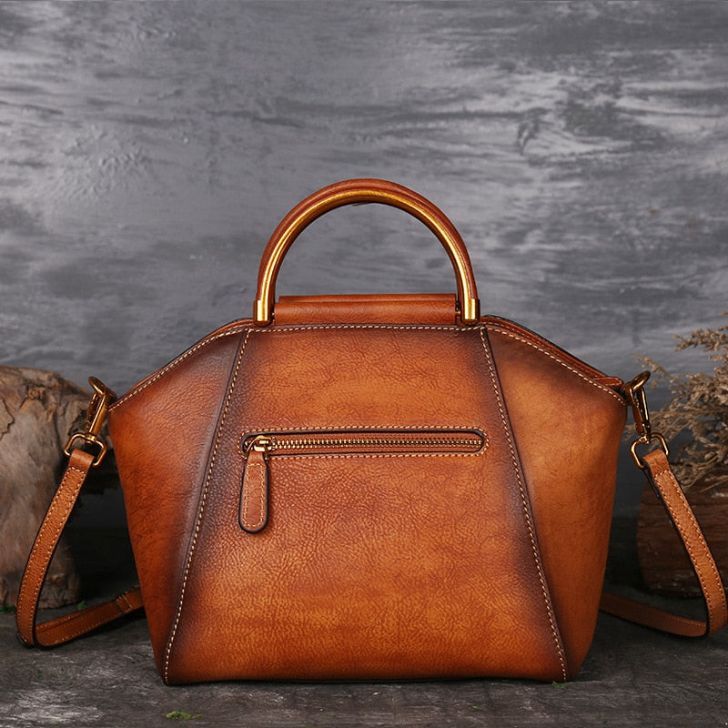 Sac Pégase Pervenche Paris – cuir travaillé main – photo 2