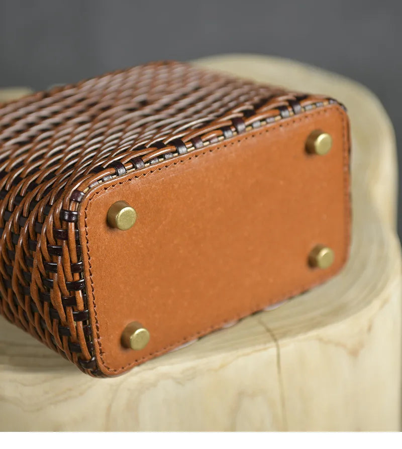 Sac Spessartite Pervenche Paris – bandoulière cuir artisanal – photo 5