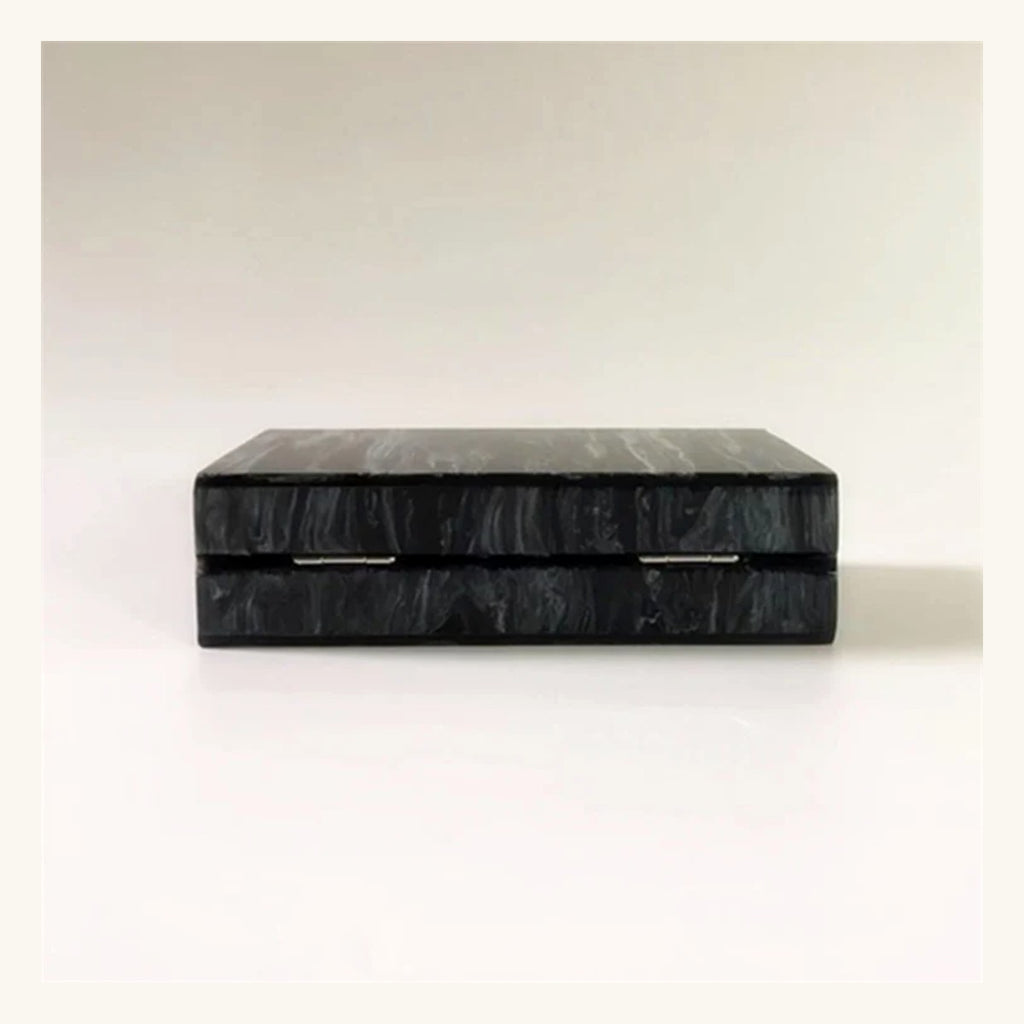 Minaudière Procyon Pervenche Paris – acrylique effet marbre – photo 3