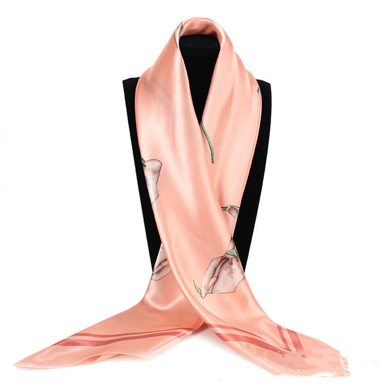 Foulard Céleste Pervenche Paris – carré satiné 90 cm – photo 3