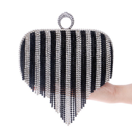 Pochette Alnilam Pervenche Paris – bague sertie de strass – photo 13