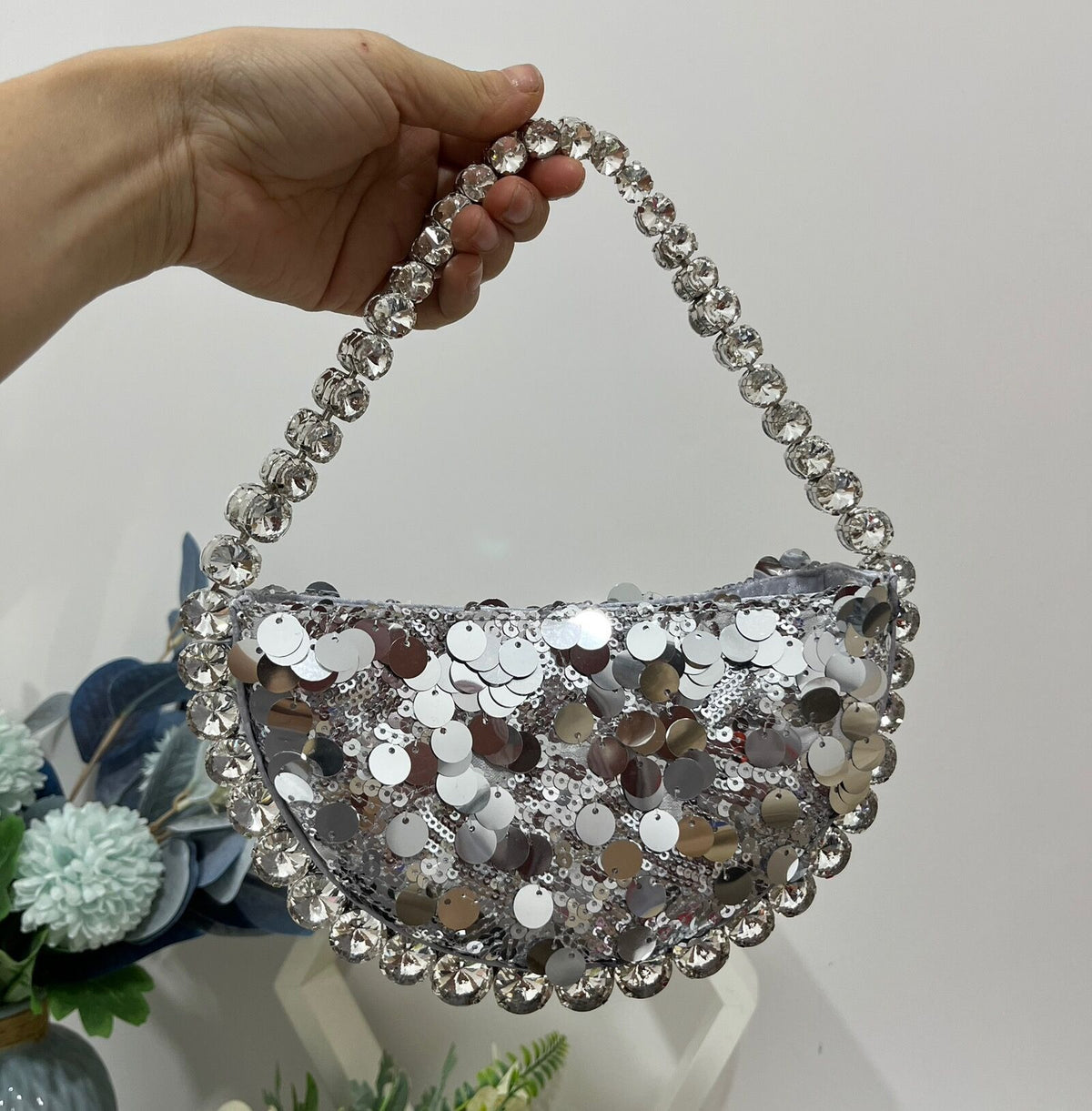Sac Alnitak Pervenche Paris – porté épaule scintillant – photo 7