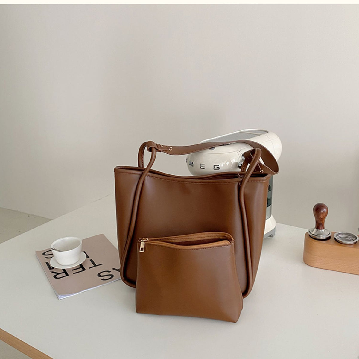 Sac Quartz Pervenche Paris – grand cabas souple – photo 7