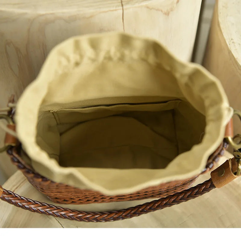 Sac Spessartite Pervenche Paris – bandoulière cuir artisanal – photo 4