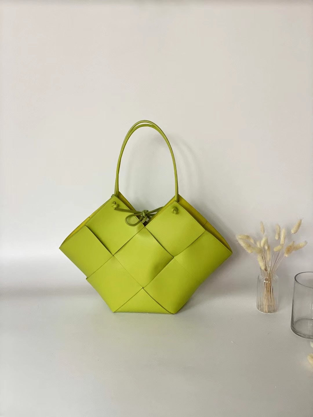 Sac Ambre Pervenche Paris – seau tressé, cuir véritable – photo 7