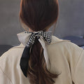 Foulard Castor Pervenche Paris – pied-de-poule – photo 4