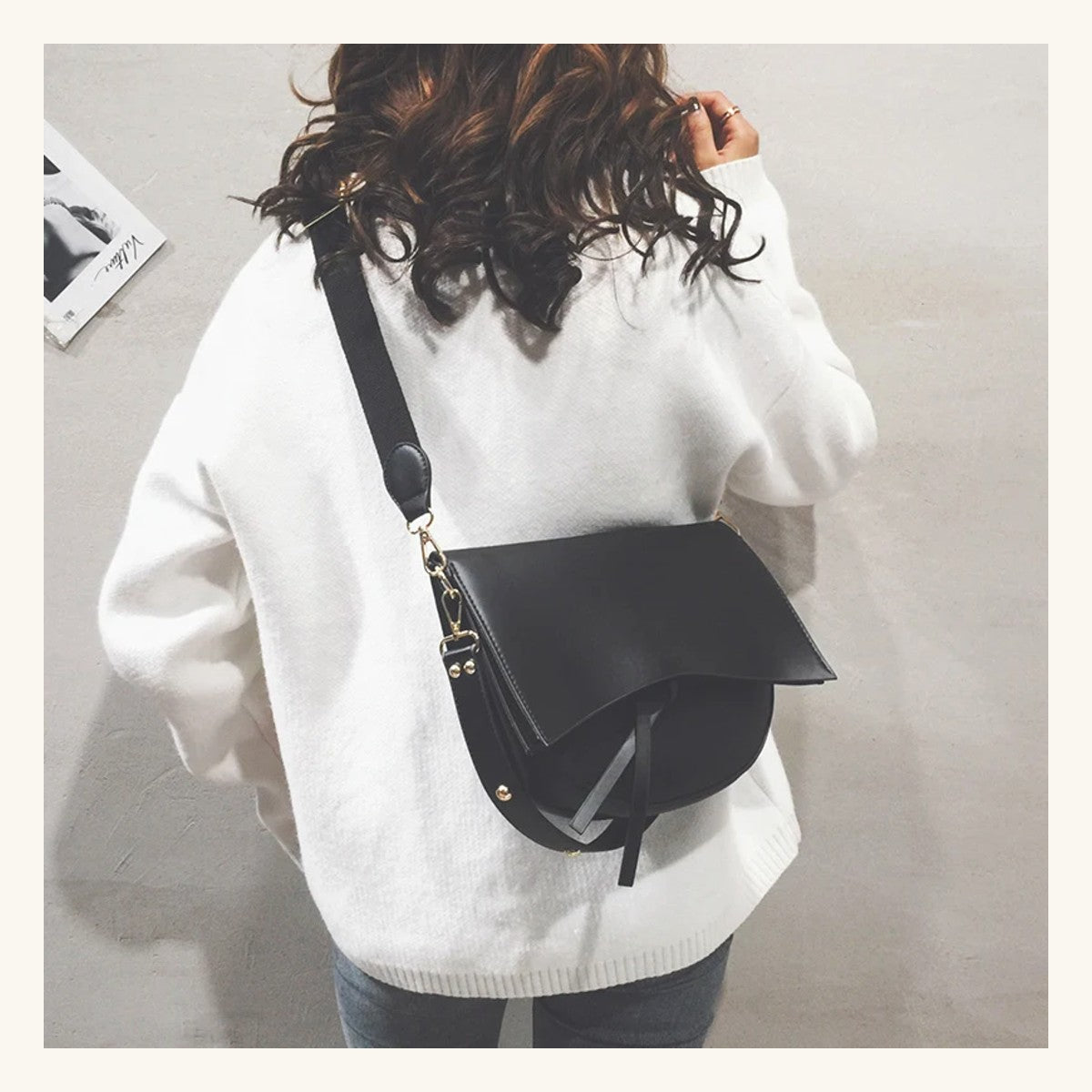 Sac Onyx Pervenche Paris – besace minimaliste – photo 4