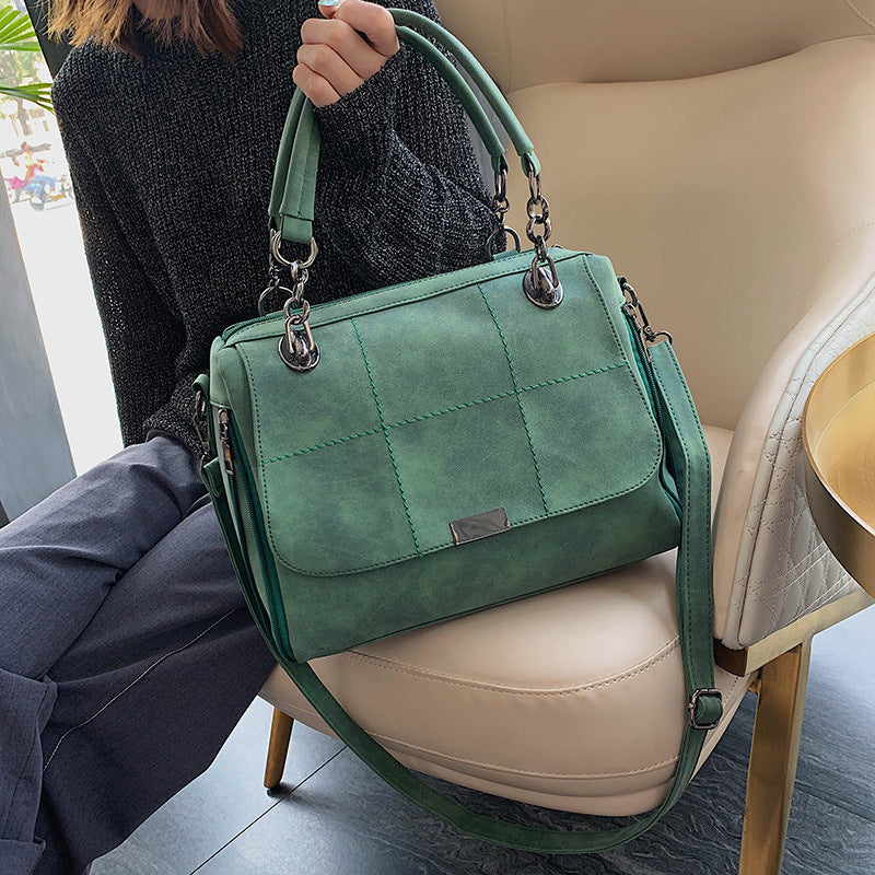 Sac Émeraude Pervenche Paris – effet daim – photo 5