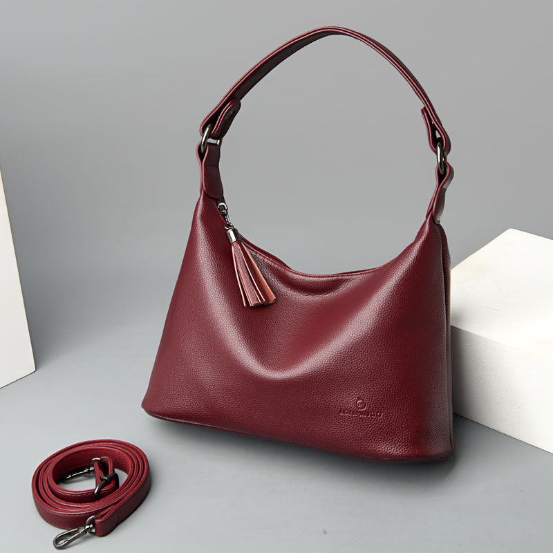 Sac Grenat Pervenche Paris – porté épaule – photo 3