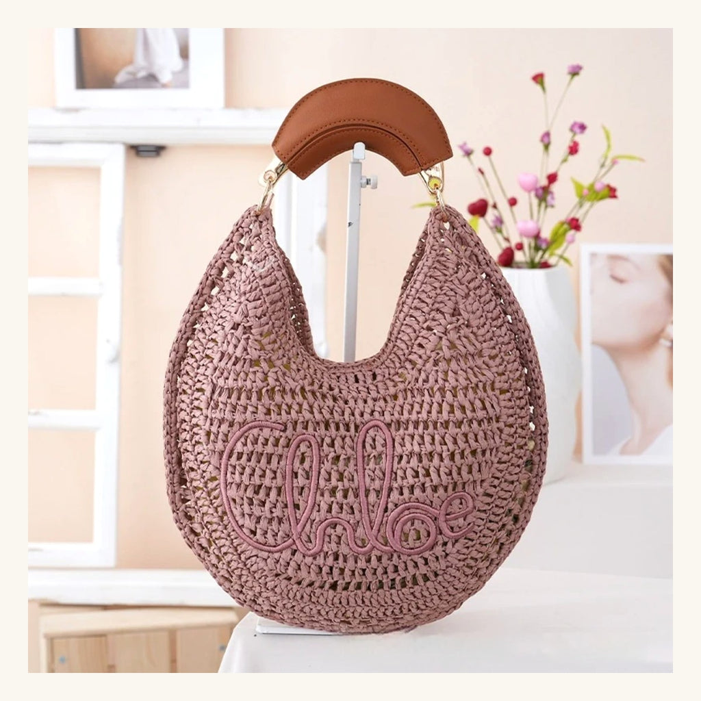 Sac Alkaid Pervenche Paris – paille ovale – photo 8