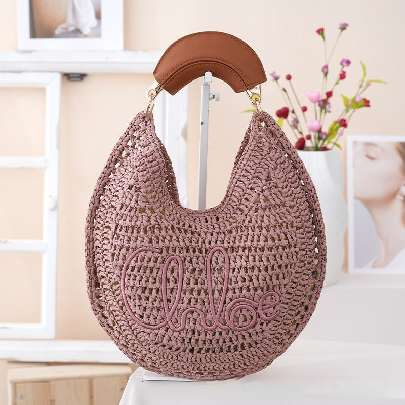 Sac Alkaid Pervenche Paris – paille ovale – photo 8