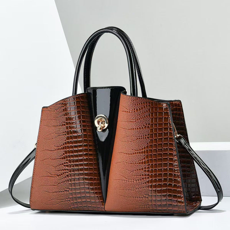 Sac Cassiopée Pervenche Paris – effet croco – photo 2