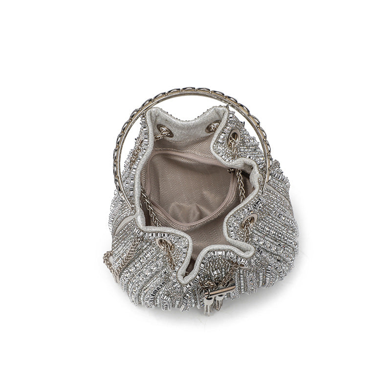 Sac Saiph Pervenche Paris – seau à strass – photo 7