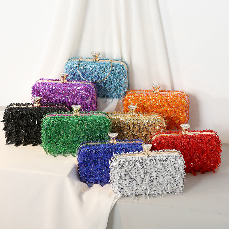 Sac Hamal Pervenche Paris – satin de soirée