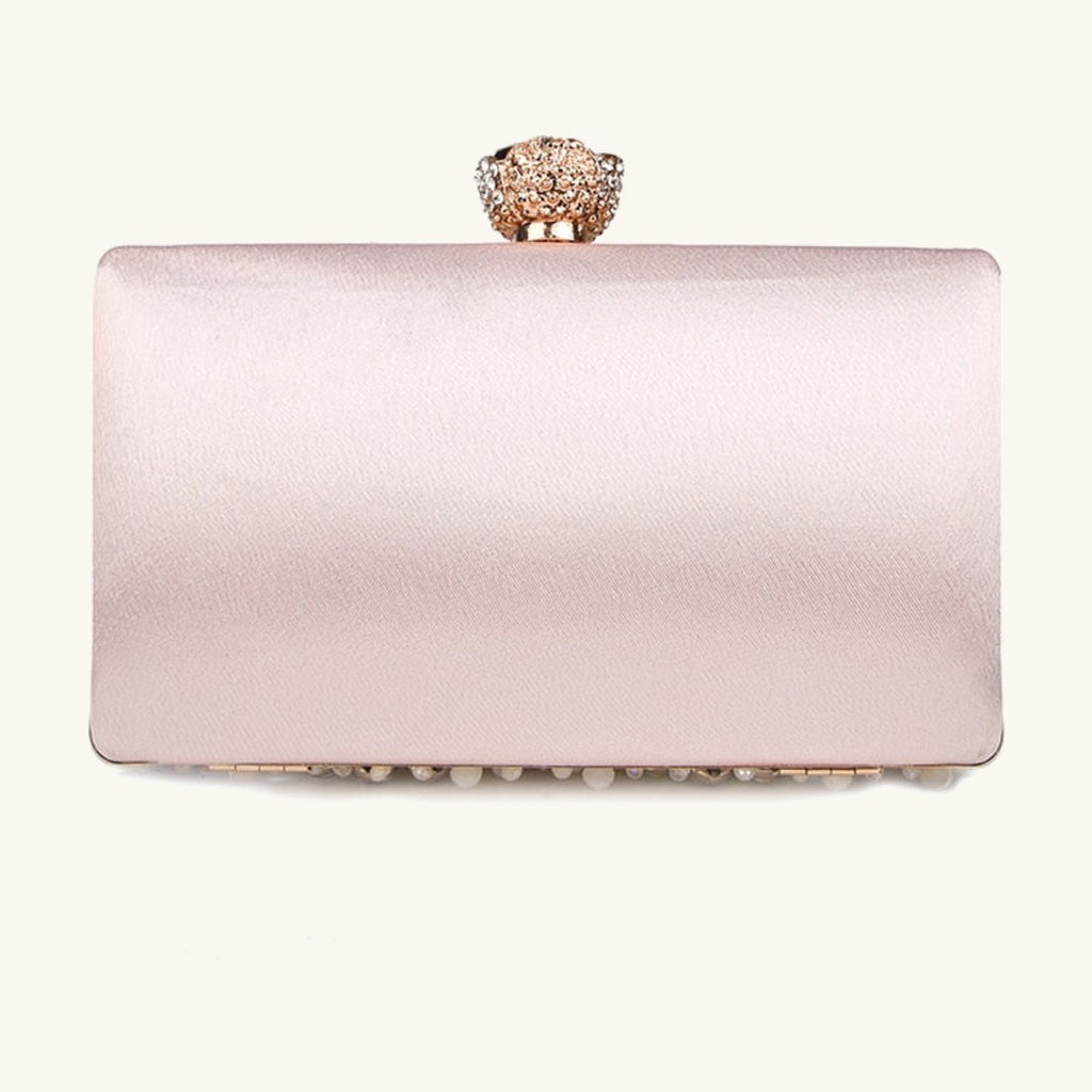 Pochette Elnath Pervenche Paris – soirée sertie de strass – photo 2