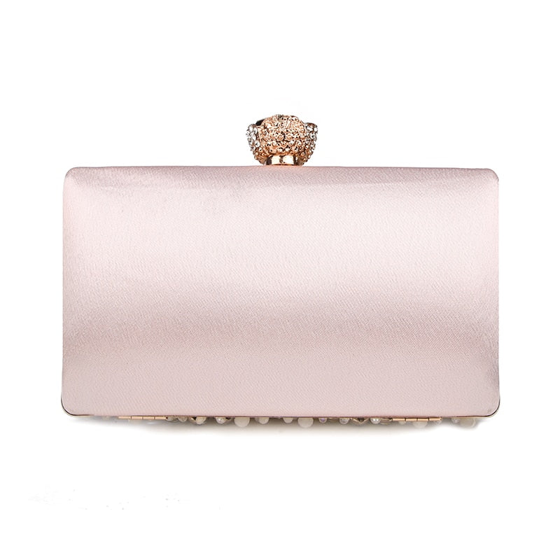 Pochette Elnath Pervenche Paris – soirée sertie de strass – photo 2