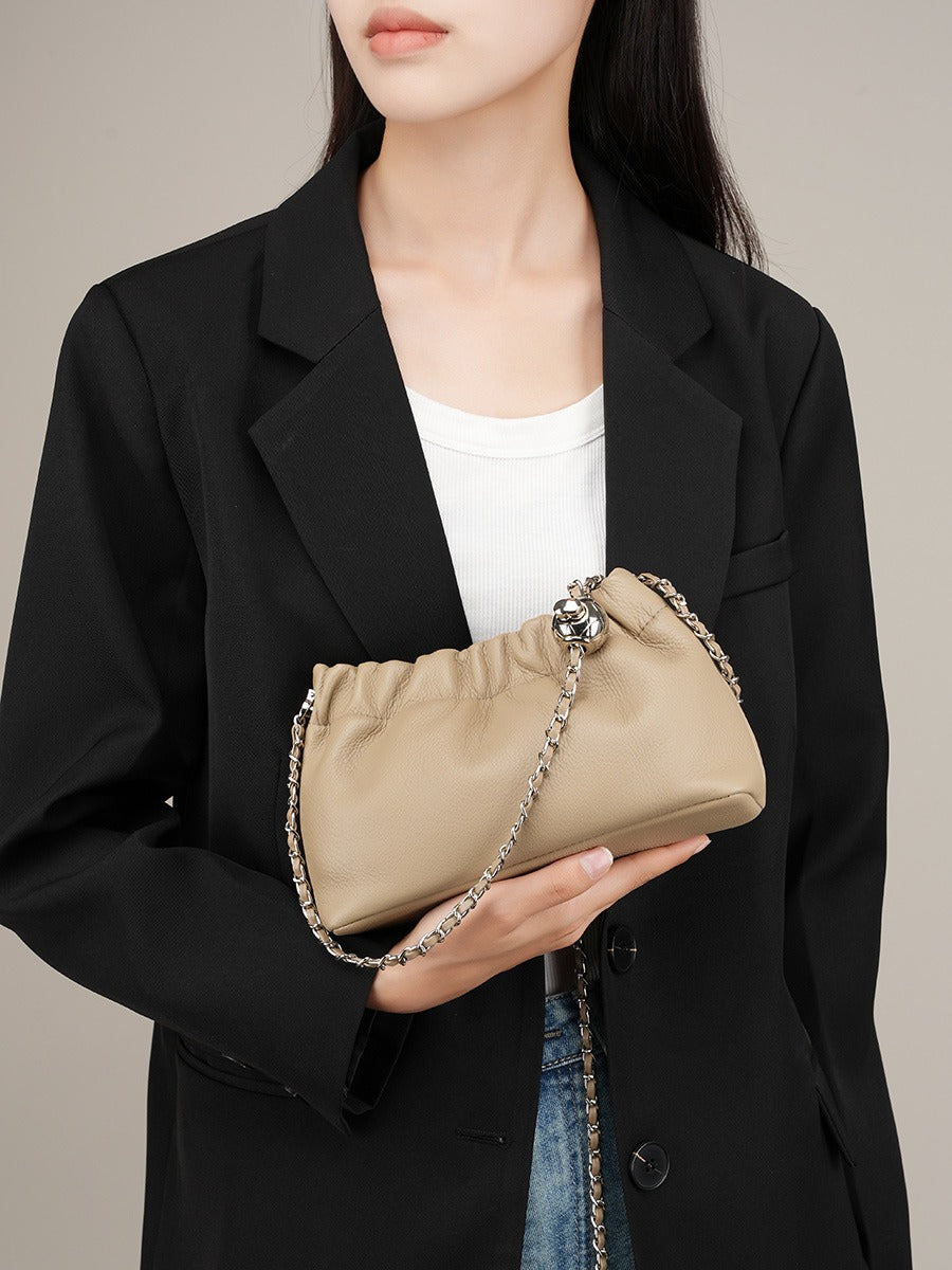 Sac Fomalhaut Pervenche Paris – plissé nuage à chaîne – photo 5