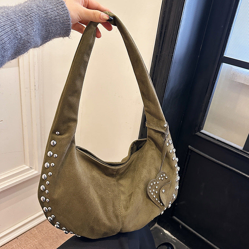 Sac Améthyste Pervenche Paris – porté épaule velours – photo 9