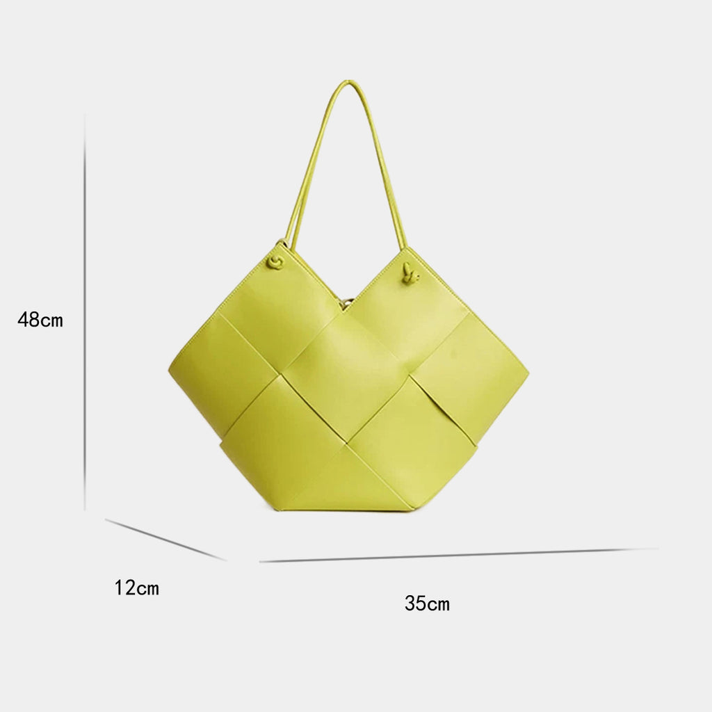 Sac Ambre Pervenche Paris – seau tressé, cuir véritable – photo 8