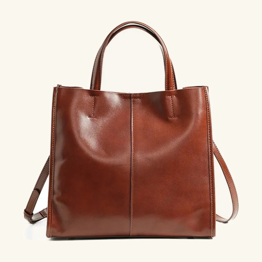 Cabas Taygète Pervenche Paris – cuir tanné végétal – photo 4