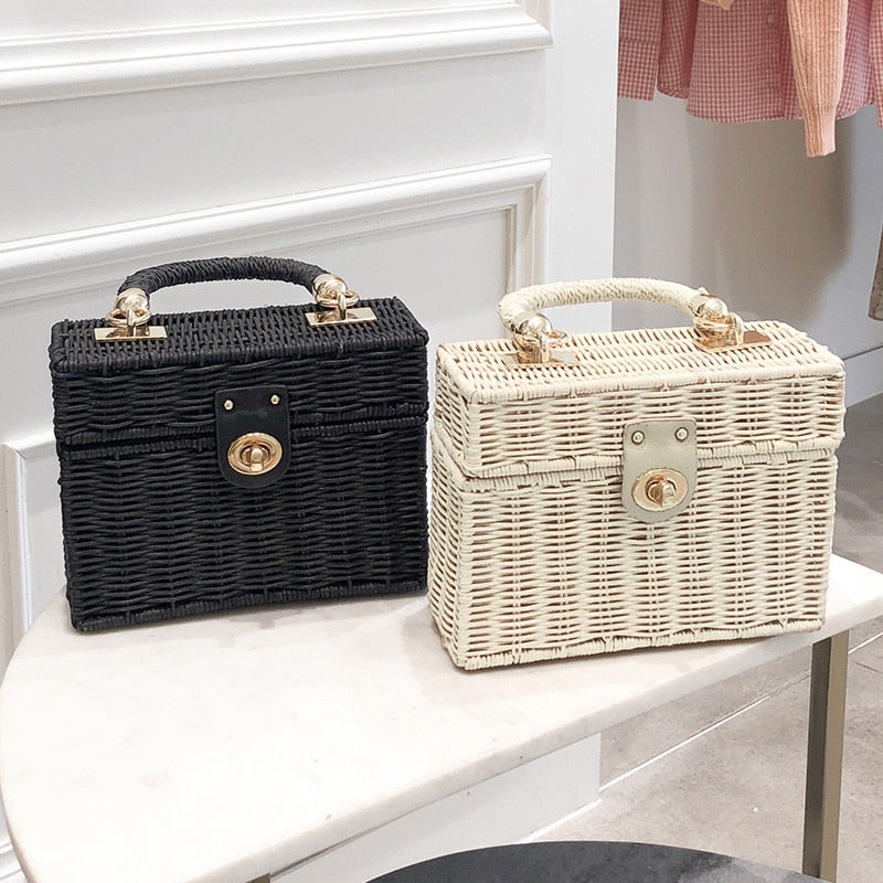 Sac Larimar Pervenche Paris – tressage effet paille – photo 2