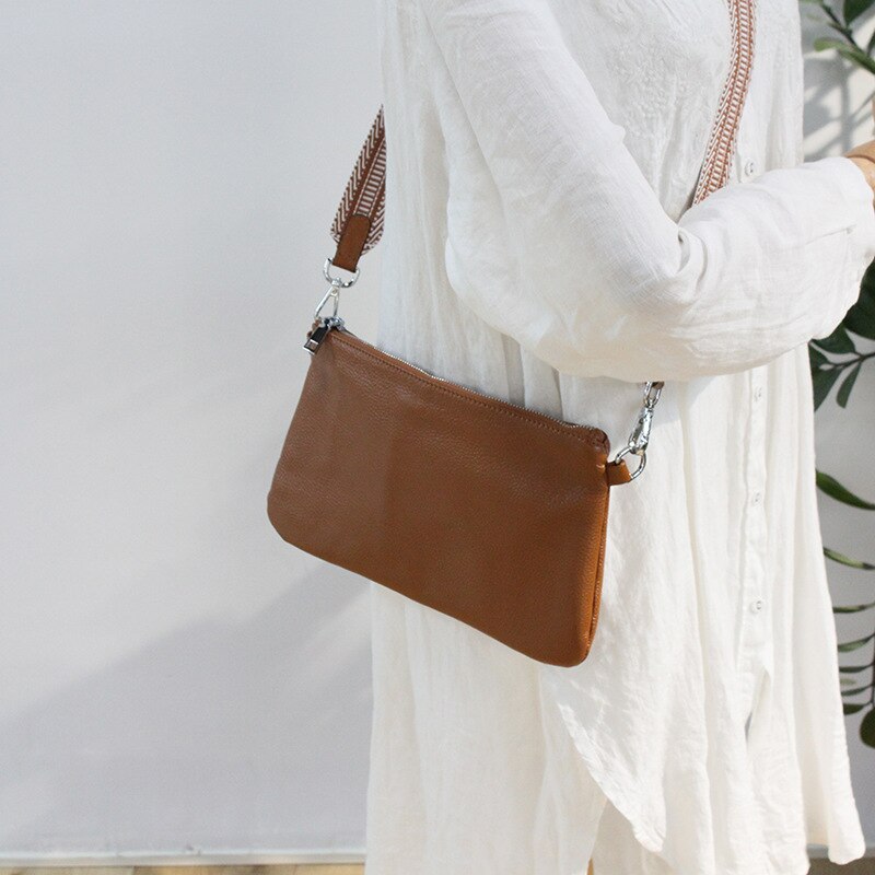 Sac Shaula Pervenche Paris – cuir à large bandoulière