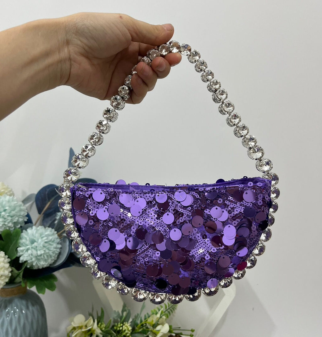 Sac Alnitak Pervenche Paris – porté épaule scintillant – photo 8
