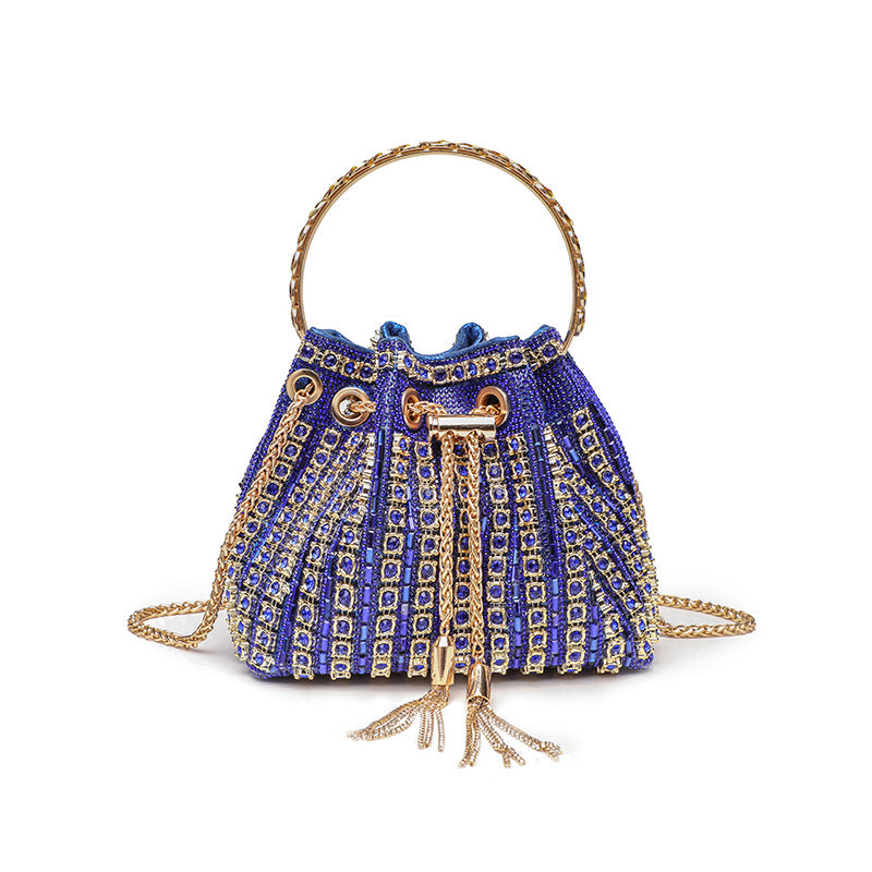 Sac Saiph Pervenche Paris – seau à strass – photo 6