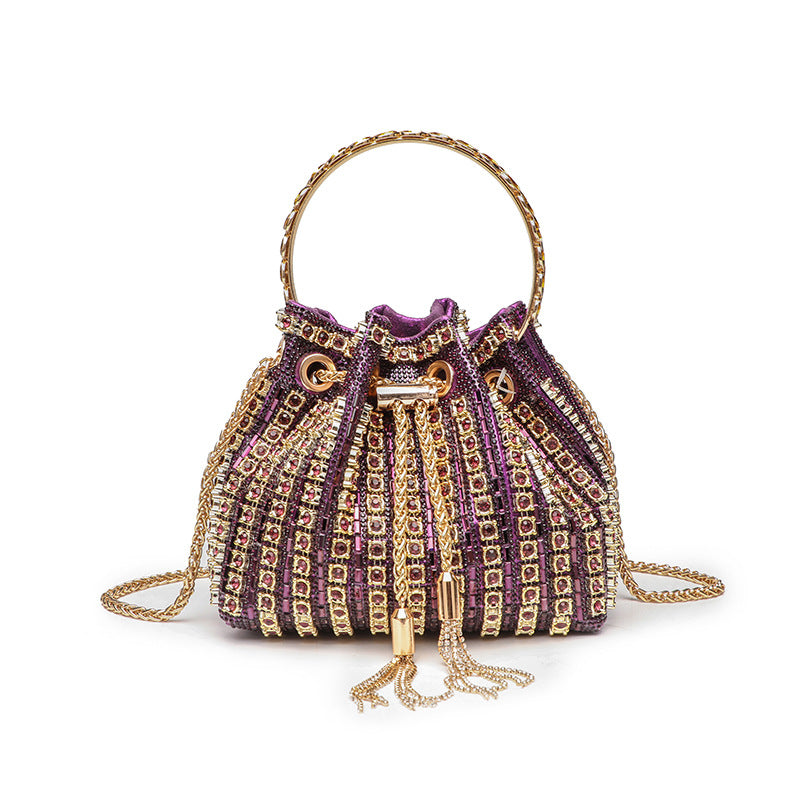 Sac Saiph Pervenche Paris – seau à strass – photo 10