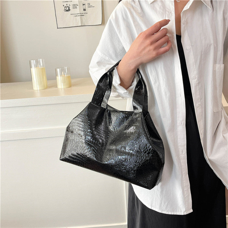 Sac Rhodonite Pervenche Paris – effet croco