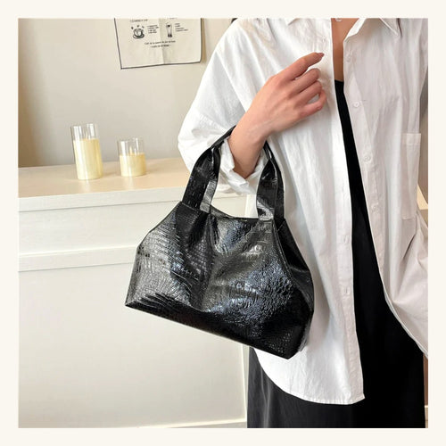 Sac Rhodonite Pervenche Paris – effet croco