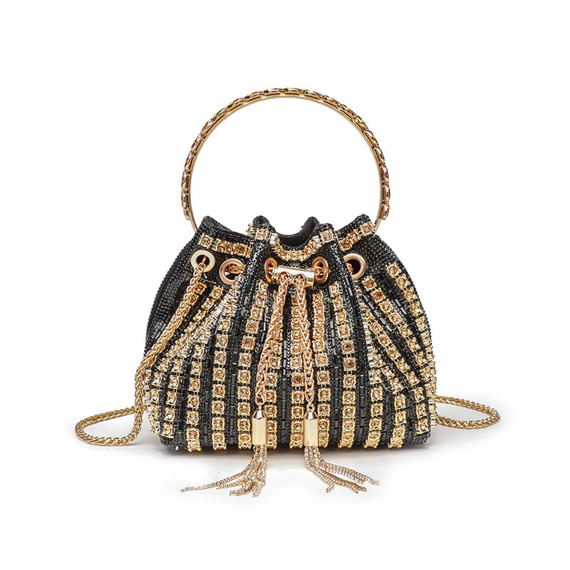 Sac Saiph Pervenche Paris – seau à strass – photo 5