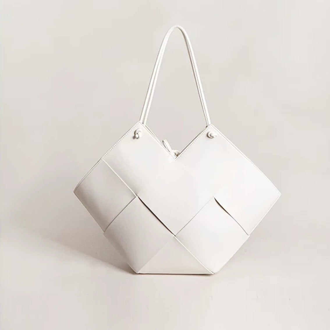 Sac Ambre Pervenche Paris – seau tressé, cuir véritable – photo 2