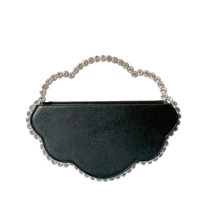 Sac du soir Iolite Pervenche Paris – bordure de strass – photo 5