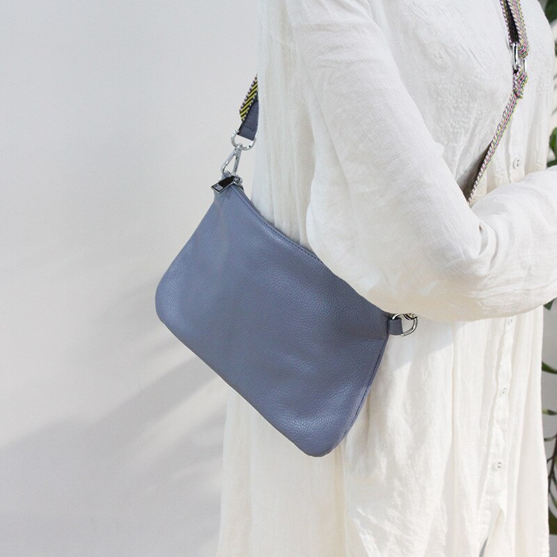 Sac Shaula Pervenche Paris – cuir à large bandoulière – photo 2