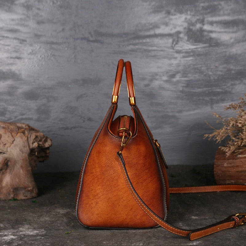 Sac Pégase Pervenche Paris – cuir travaillé main – photo 3