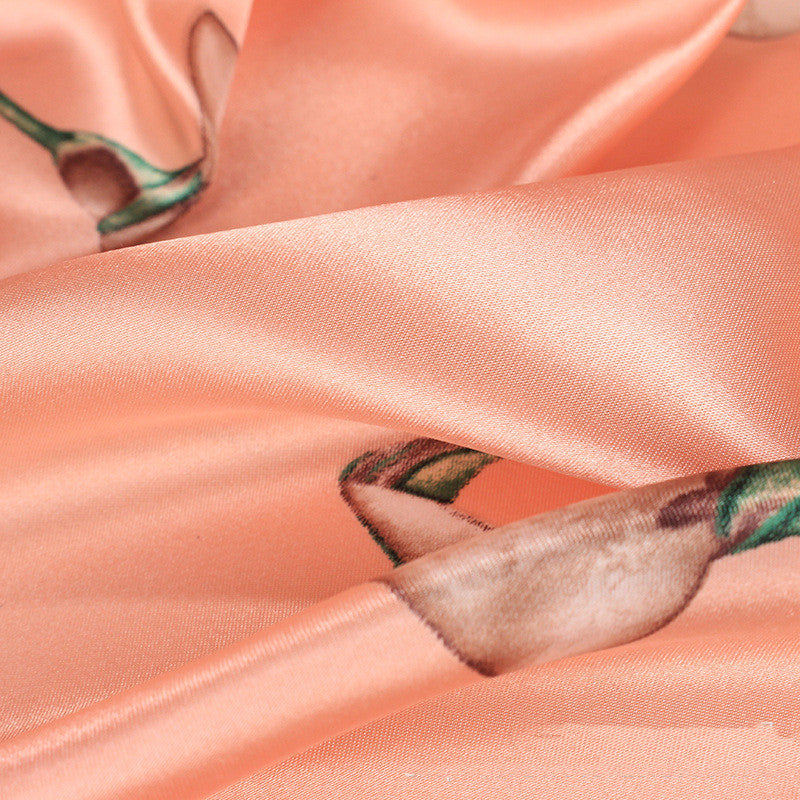 Foulard Céleste Pervenche Paris – carré satiné 90 cm – photo 4