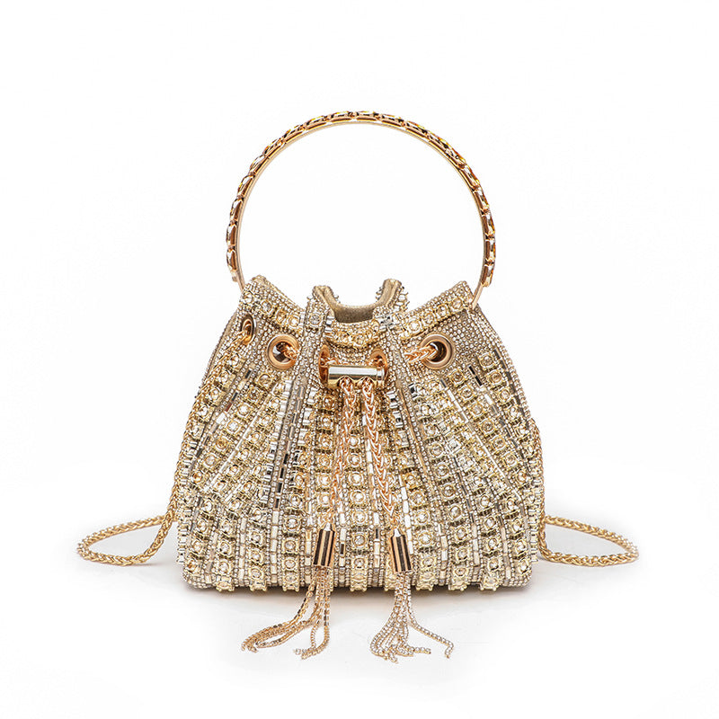 Sac Saiph Pervenche Paris – seau à strass – photo 11