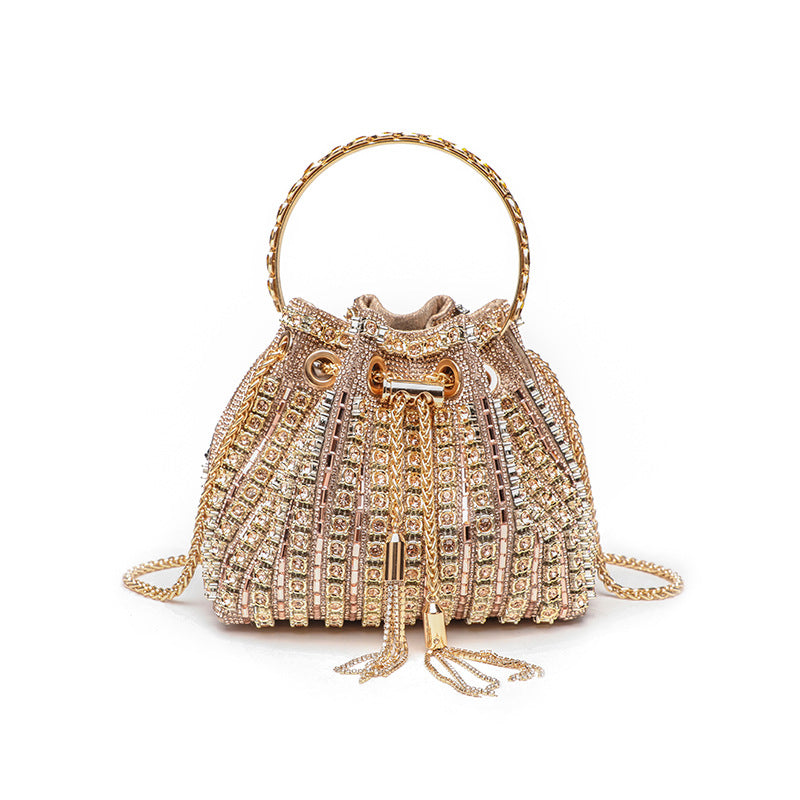 Sac Saiph Pervenche Paris – seau à strass – photo 4