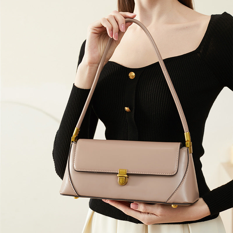 Sac baguette Adhara Pervenche Paris – cuir – photo 2