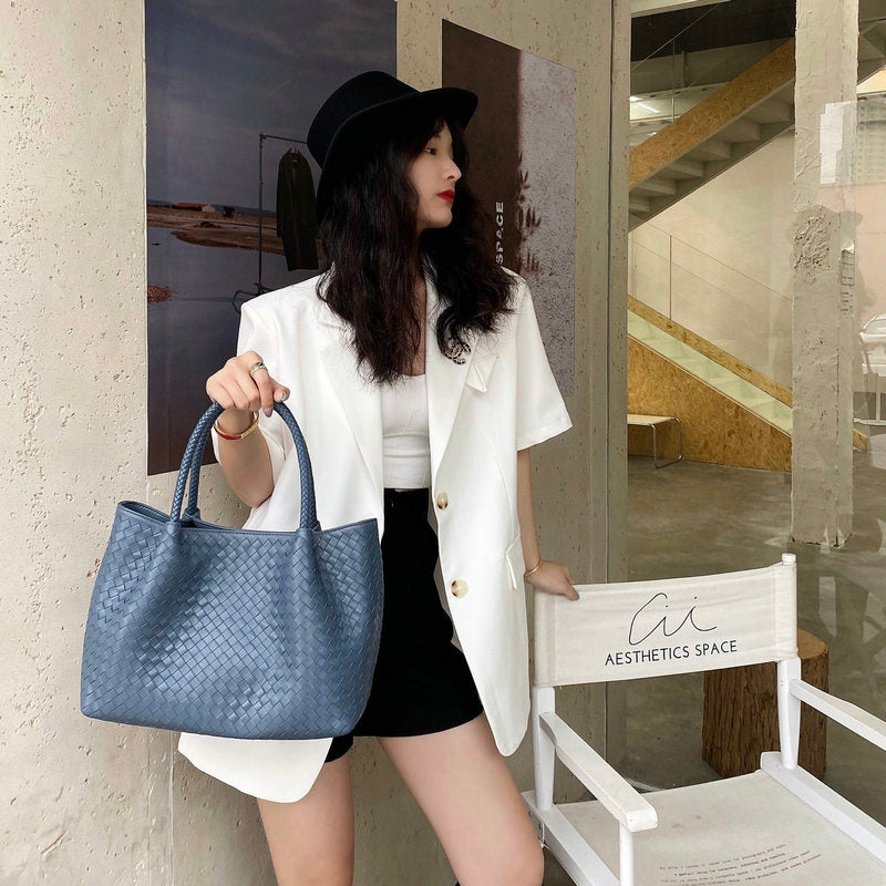 Sac Albireo Pervenche Paris – tressé grand format – photo 2