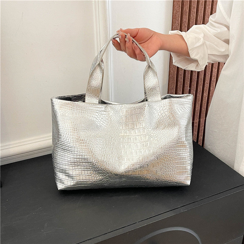 Sac Rhodonite Pervenche Paris – effet croco – photo 3