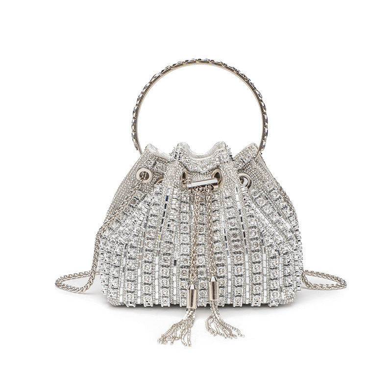 Sac Saiph Pervenche Paris – seau à strass – photo 3
