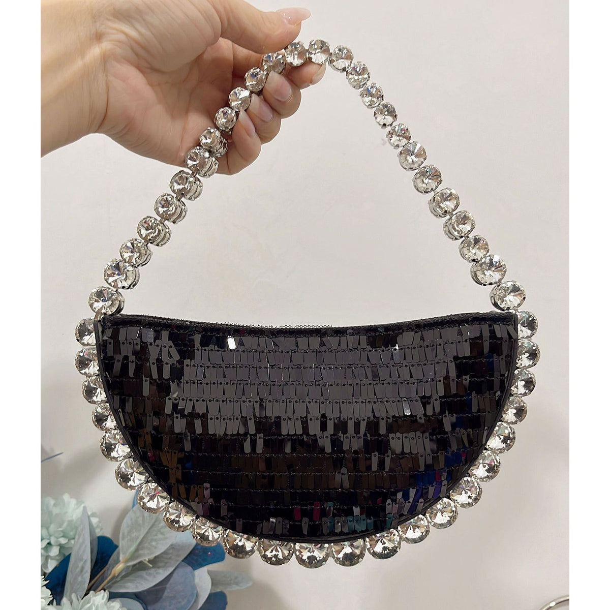 Sac Alnitak Pervenche Paris – porté épaule scintillant – photo 17