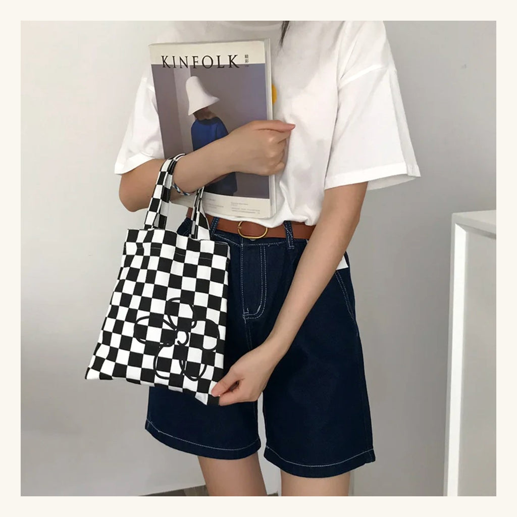 Sac Prehnite Pervenche Paris – petit carré en toile – photo 6