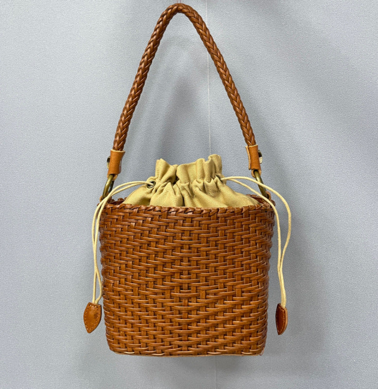 Sac Spessartite Pervenche Paris – bandoulière cuir artisanal – photo 8