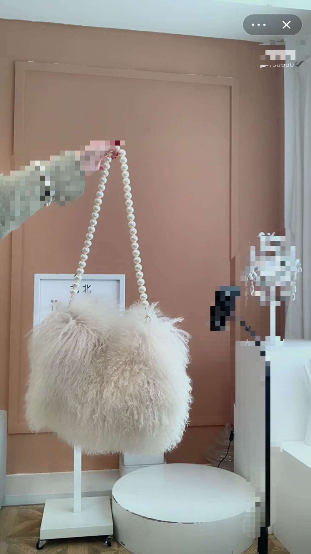 Sac Mérope Pervenche Paris – laine et cuir