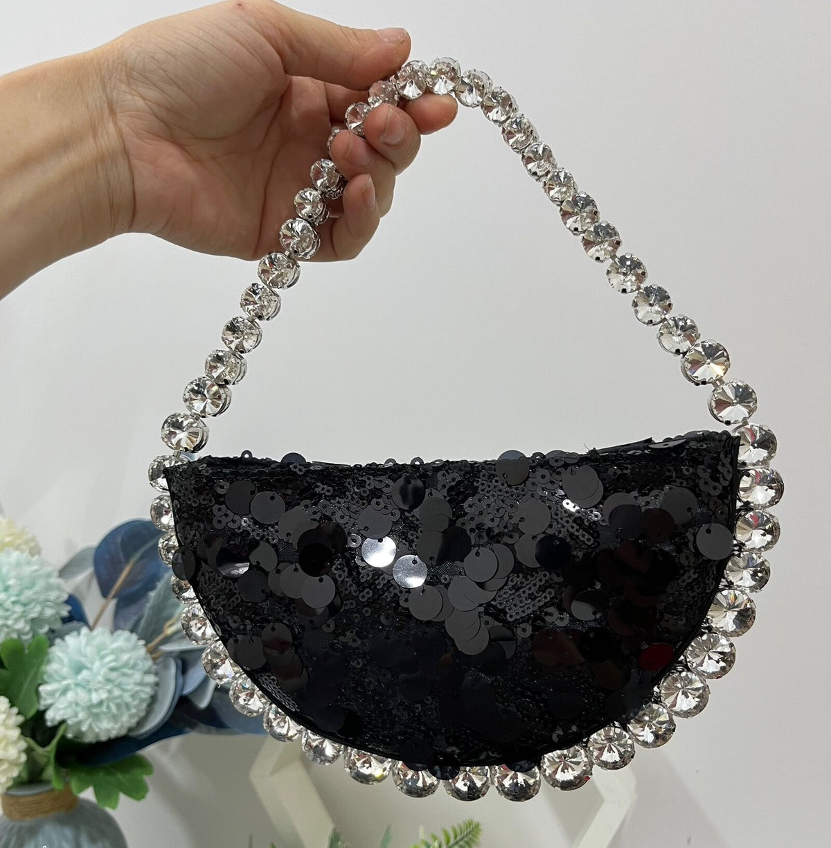 Sac Alnitak Pervenche Paris – porté épaule scintillant – photo 6