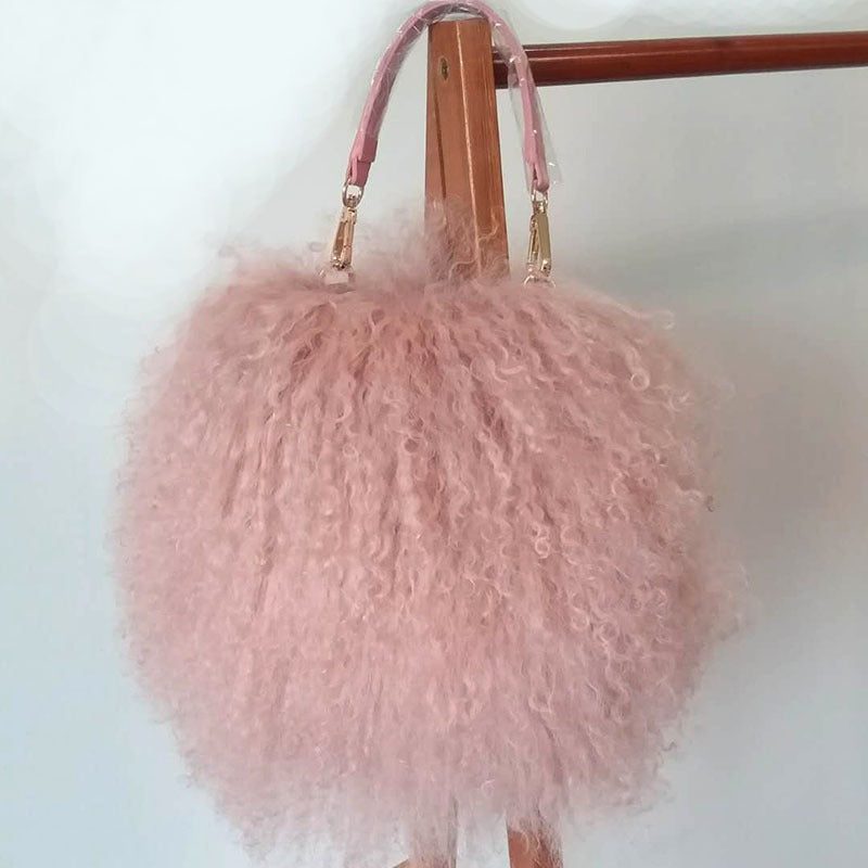 Sac Mérope Pervenche Paris – laine et cuir – photo 3