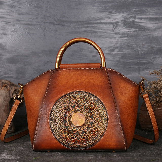 Sac Pégase Pervenche Paris – cuir travaillé main – photo 9